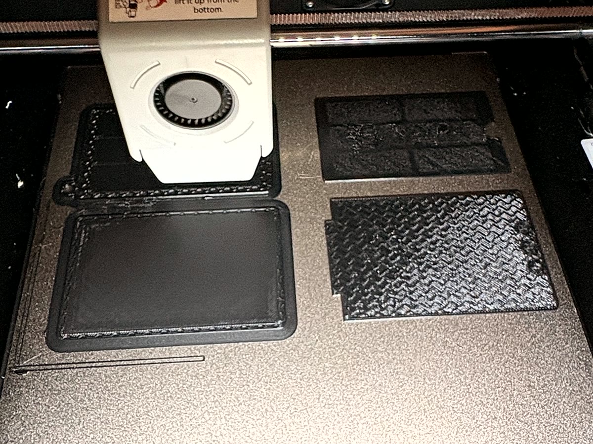SLYDE parts printing on the bed